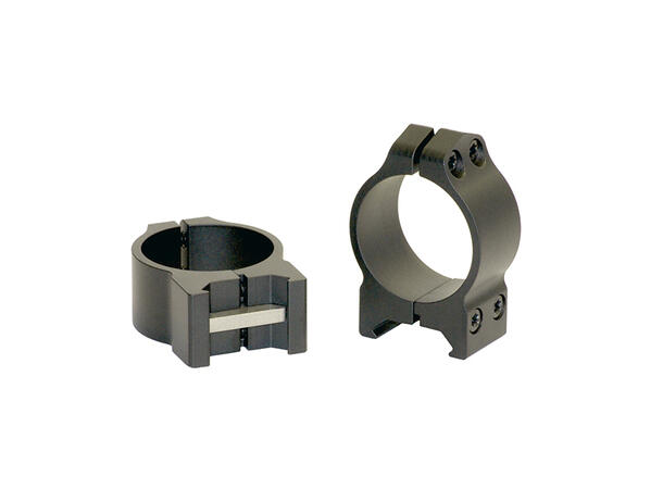 Warne Maxima Ring Fast 30mm Sort/Matte Warne Ringmontasje for Weaver/Picatinny 